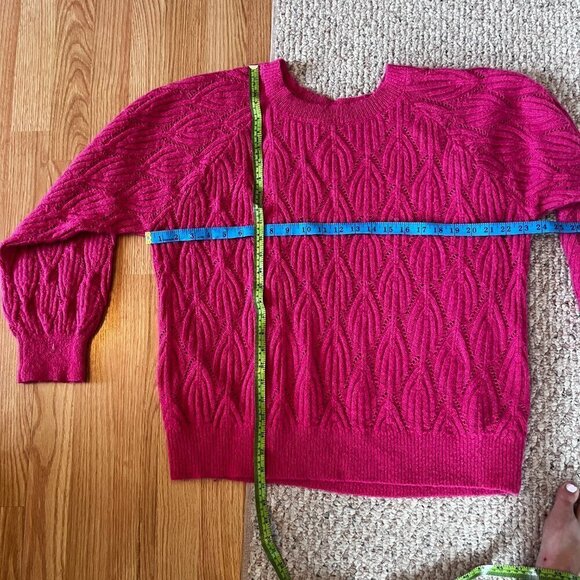 Rickis Plus Size knit sweater hot pink XXL Barbiecore Winter Warm Sweater - Picture 10 of 10